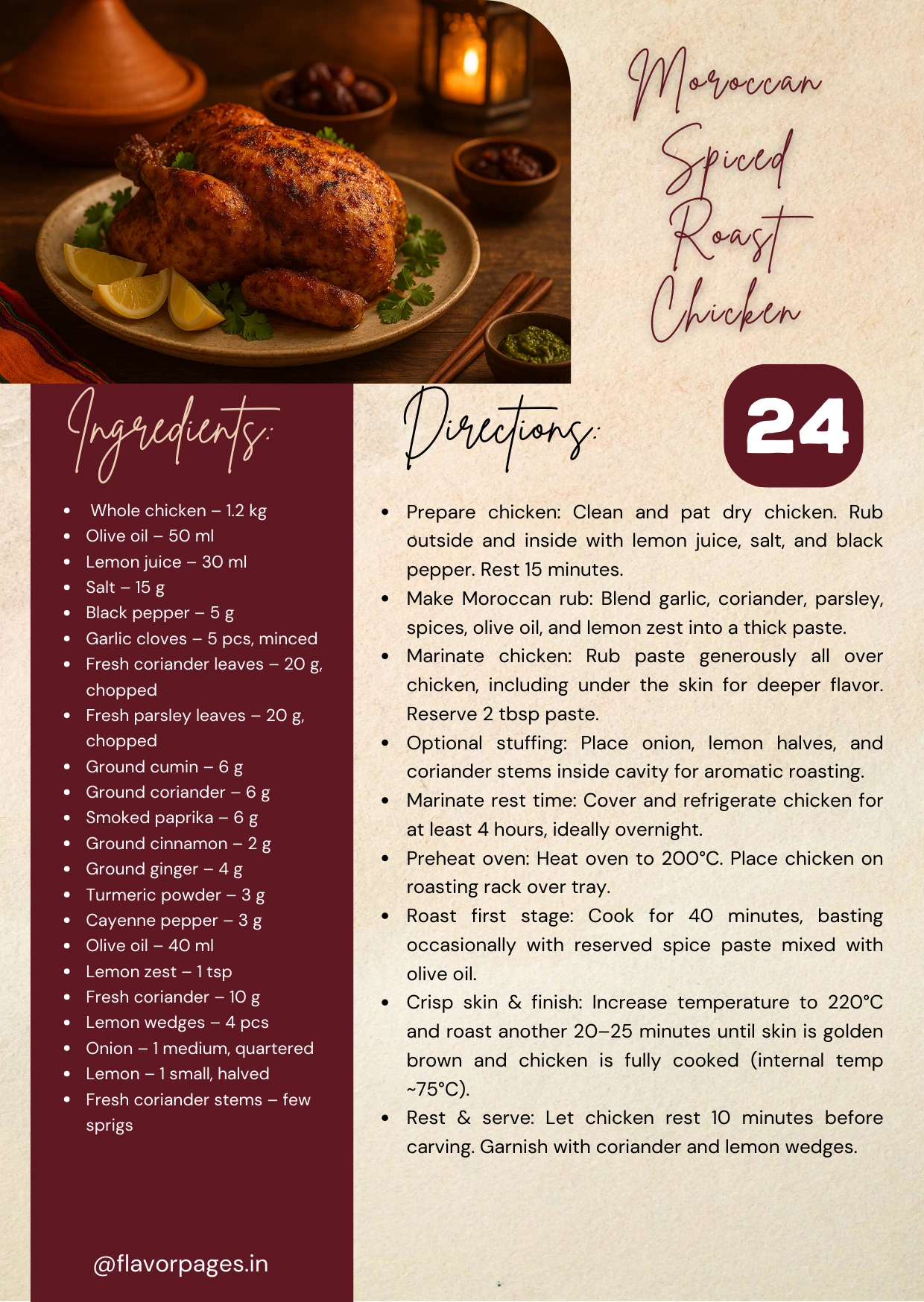 Sample recipe page 1 from the non-veg book bundle