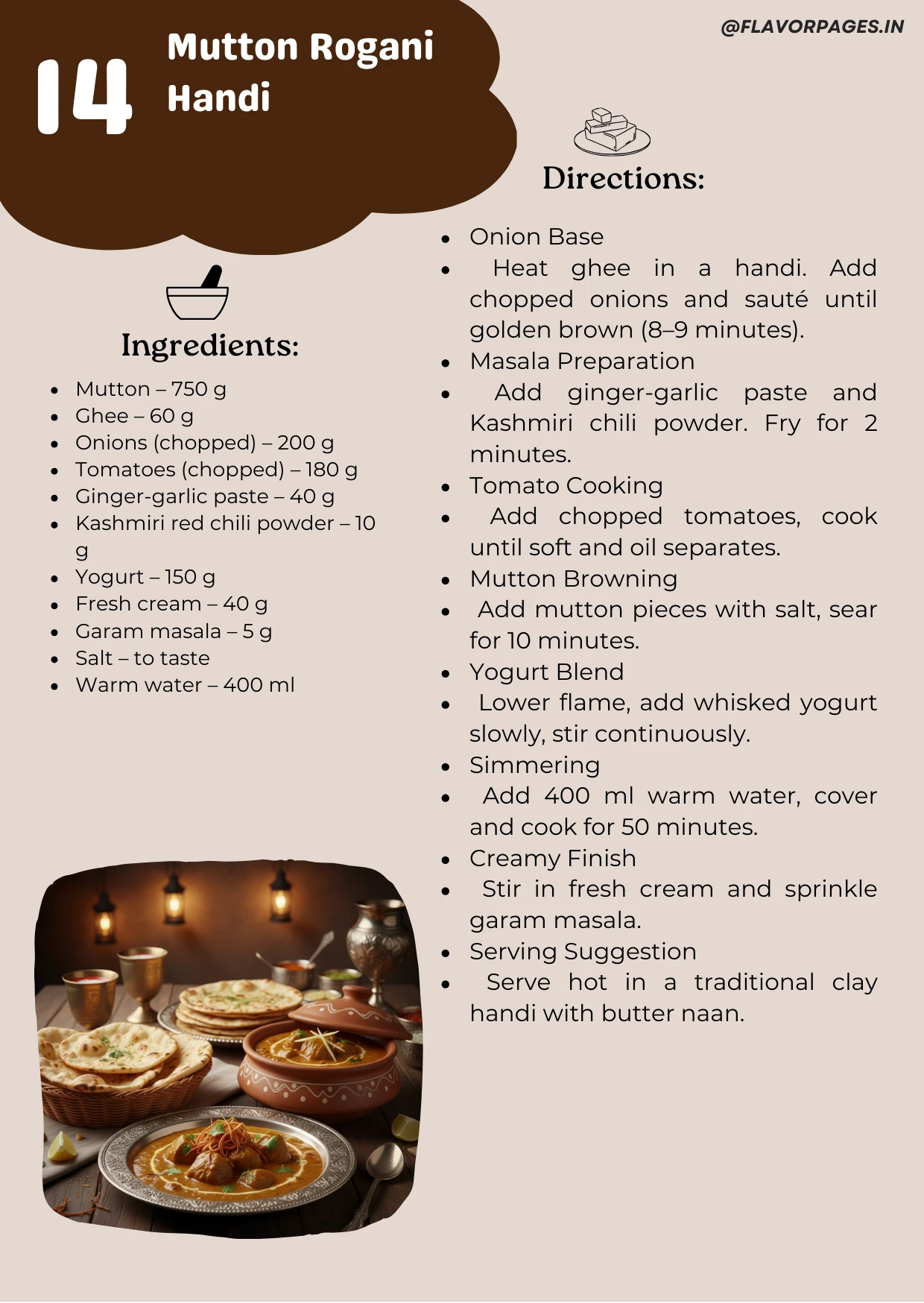 Sample recipe page 2 from the non-veg book bundle