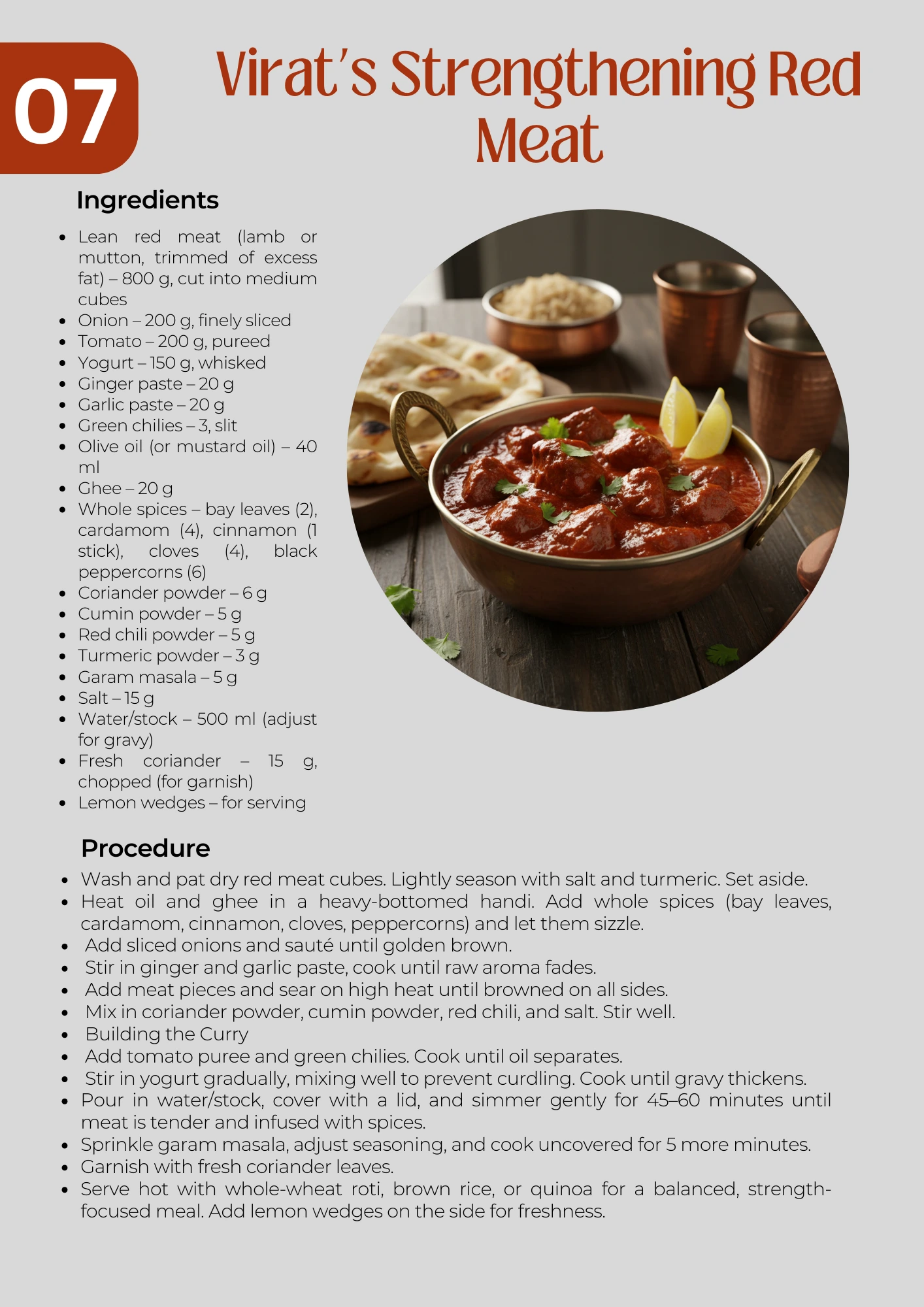Sample recipe page 8 from the non-veg book bundle